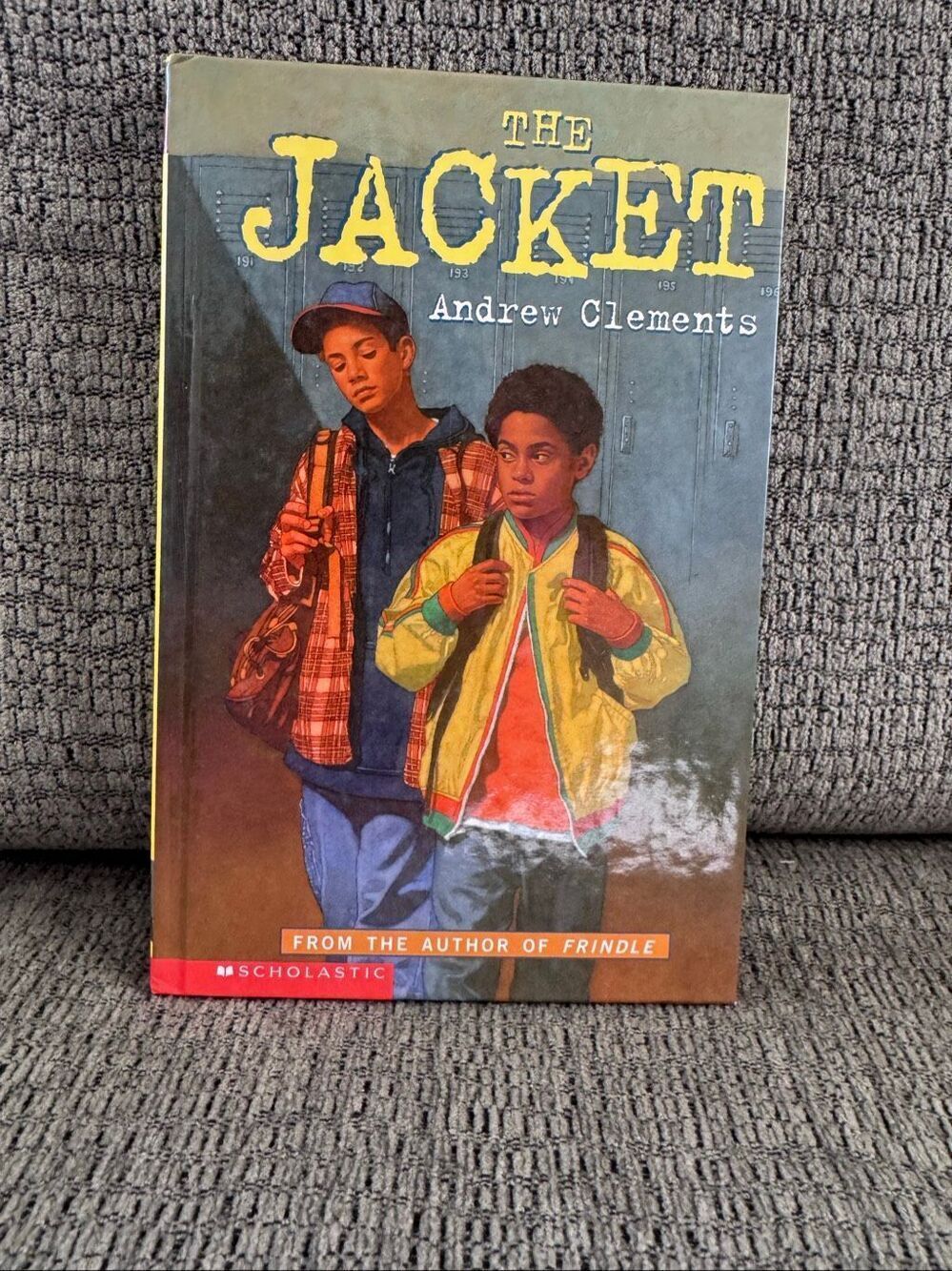 The Jacket Scholastic children’s fiction book Andrew Clements hard back